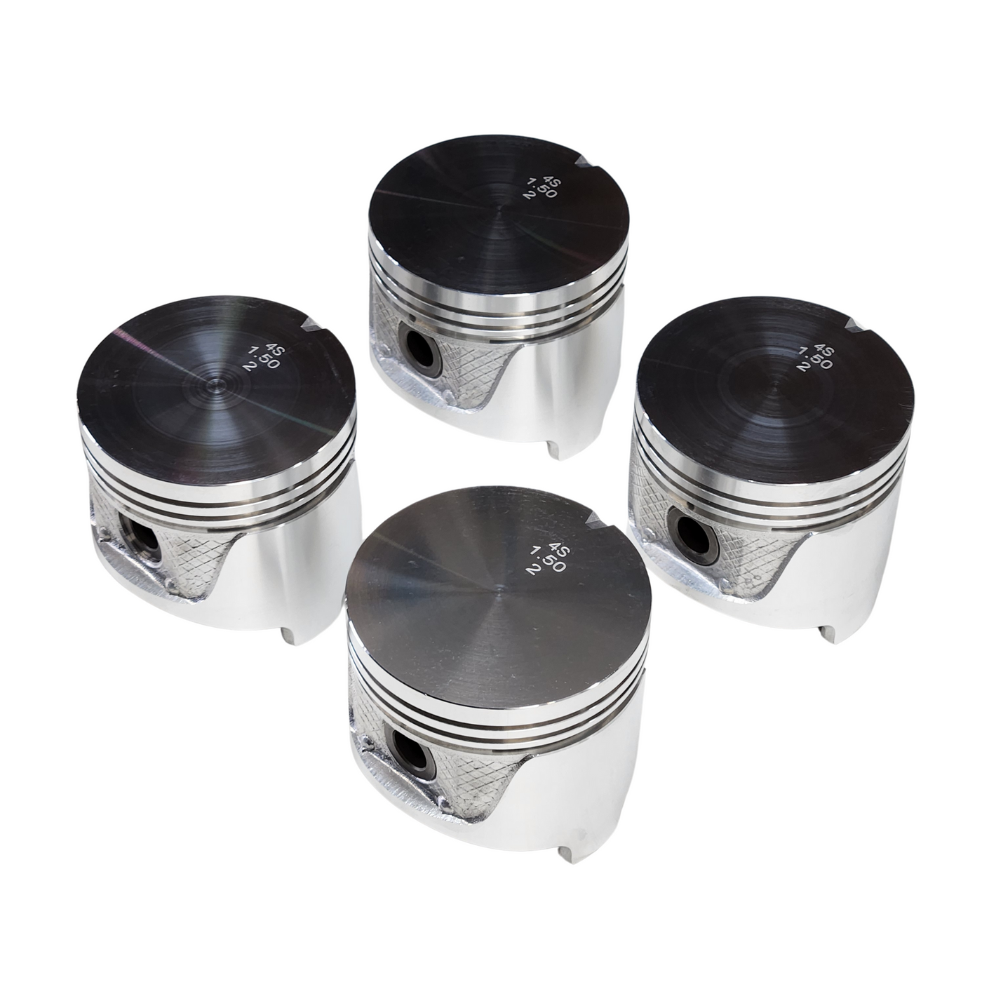 Hypatec T6 Alloy flat top pistons L series 85.5 to 86.5mm bore set of 4