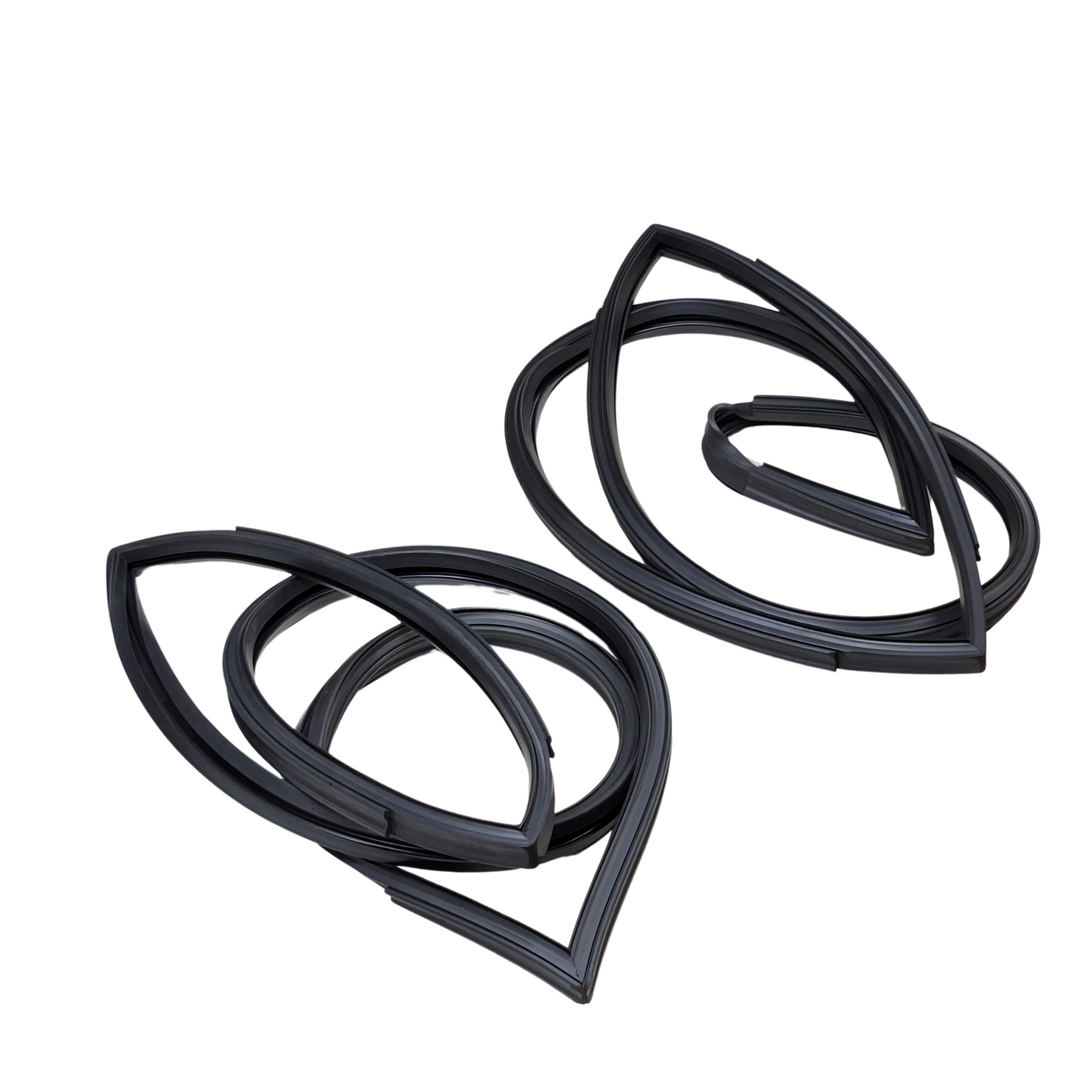 2-door Sedan 510/1600 Rear butterfly quarter window frame to glass moulded seals (2) seals